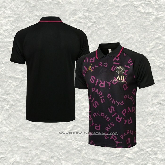 Camiseta Polo del Paris Saint-Germain Jordan 21-22 Purpura